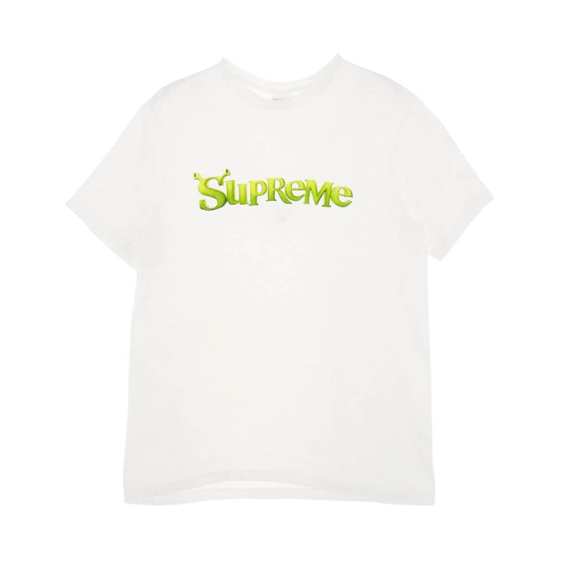 Supreme シュプリーム 21AW Shrek Tee シュレック ロゴ 半袖 Tシャツ ホワイト系 S【中古】