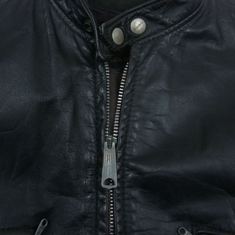 ブルックス 【訳難有】Vintage Single Leather Jacket ヴィンテージ