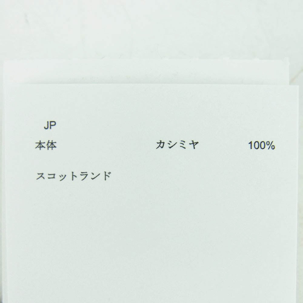 BURBERRY LONDON バーバリー ロンドン スコットランド製 チェック カシミヤ100% フリンジ マフラー グレー系 イエロー系【中古】