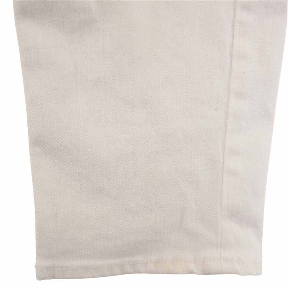 YANUK ヤヌーク 57191018 SpillProof加工 スリムテーパード パンツ ホワイト系 24【中古】