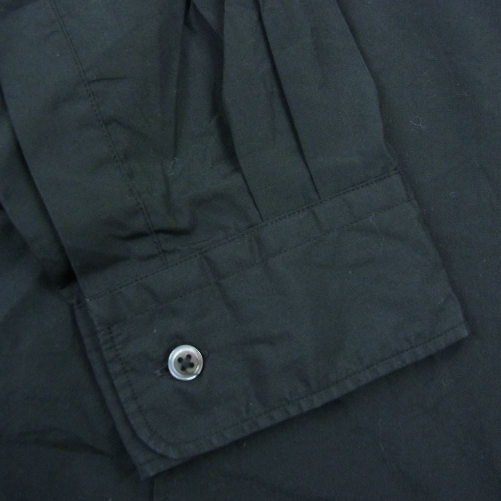 GRAPHPAPER グラフペーパー 21AW GM214-50014 Broad Oversized L/S Band Collar Shirt ブロード オーバーサイズ バンドカラー 長袖 シャツ ブラック系 F【美品】【中古】