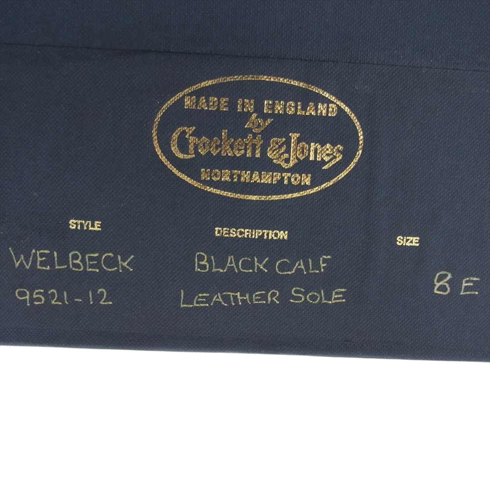 CROCKETT&JONES クロケットアンドジョーンズ 9521-12, WELBECK ウェルベック セミブローグ 内羽根 レザー シューズ ブラック系 8E【中古】