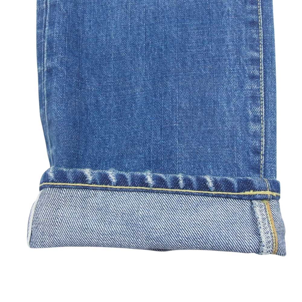 VISVIM ビズビム 0118205005026 18AW SOCIAL SCULPTURE 10 DAMAGED-14 ソーシャルスカルプチャー デニム ダメージ パンツ インディゴブルー系 34【中古】