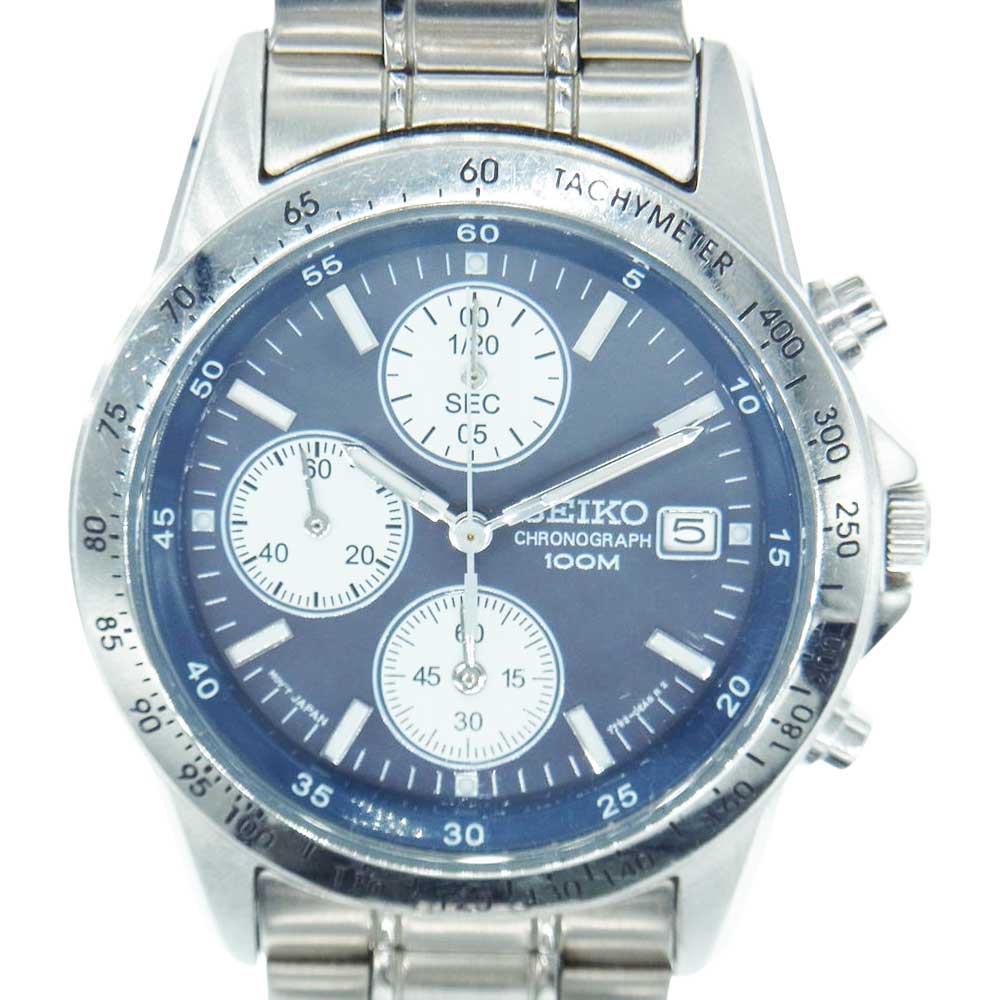 SEIKO セイコー 7T92-0DW0 クロノグラフ クォーツ 時計 ウォッチ