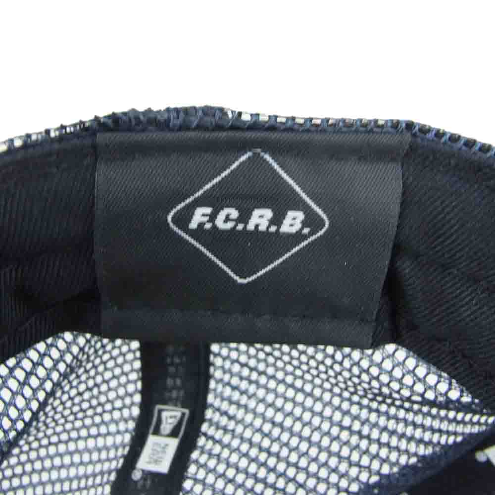 F.C.R.B. エフシーアールビー × NEW ERA ニューエラ FCRB EMBLEM MESH CAP エンブレム メッシュ キャップ ネイビー系【中古】