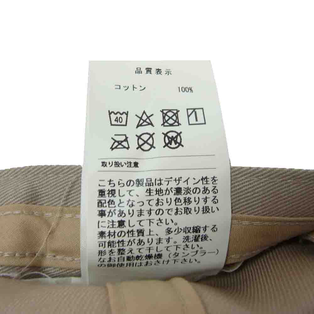 DESCENDANT ディセンダント 6PANEL CAP ロゴ キャップ ベージュ系 F【中古】