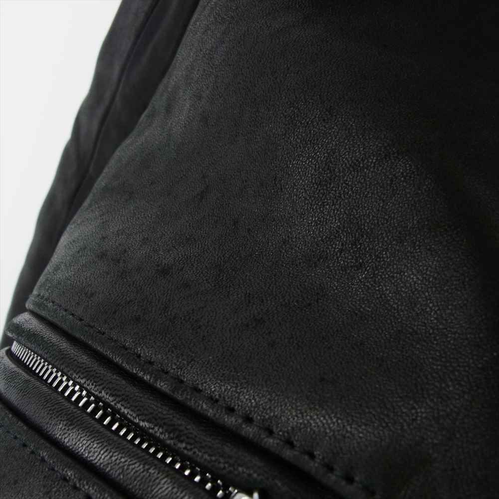 Lewis Leathers ルイスレザー 441TV CYCLONE サイクロン TIGHT FIT タイトフィット ベジタン シープスキン ダブル ライダース ジャケット ブラック系 38【中古】