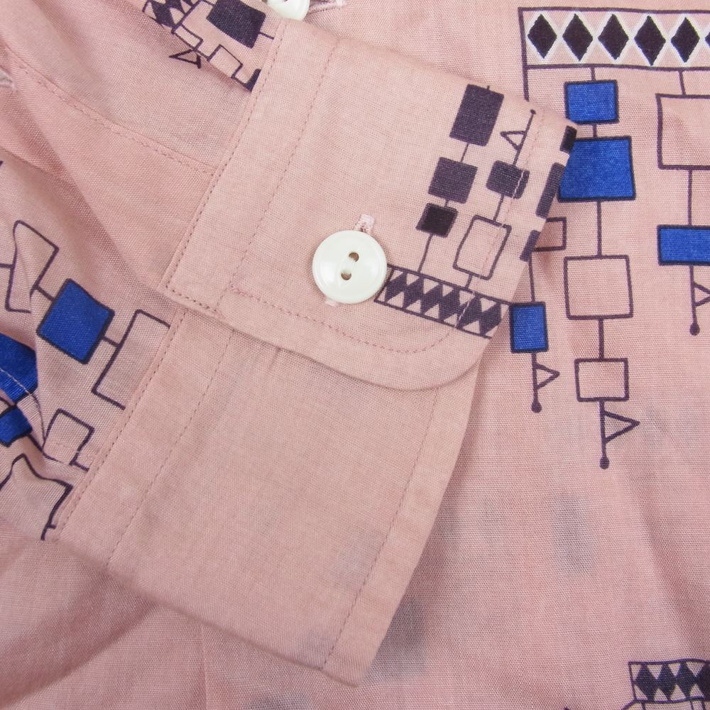 The Stylist Japan ザスタイリストジャパン TSJS-81306-27 総柄 オープンカラー シャツ ピンク系 XL【中古】