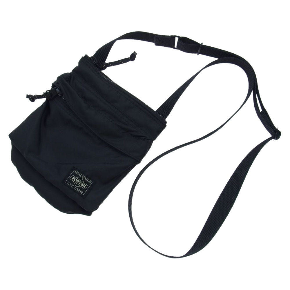 POINTER ポインター FORCE SHOULDER POUCH ミニ ポーチ ショルダーバッグ ブラック系【美品】【中古】