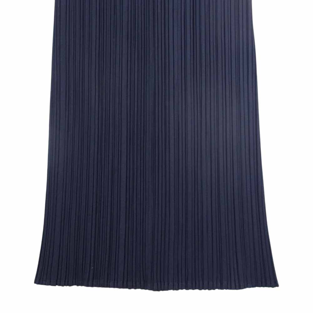 PLEATS PLEASE プリーツプリーズ イッセイミヤケ PP93-JF113 プリーツ加工 ロング パンツ ネイビー ネイビー系 1【中古】