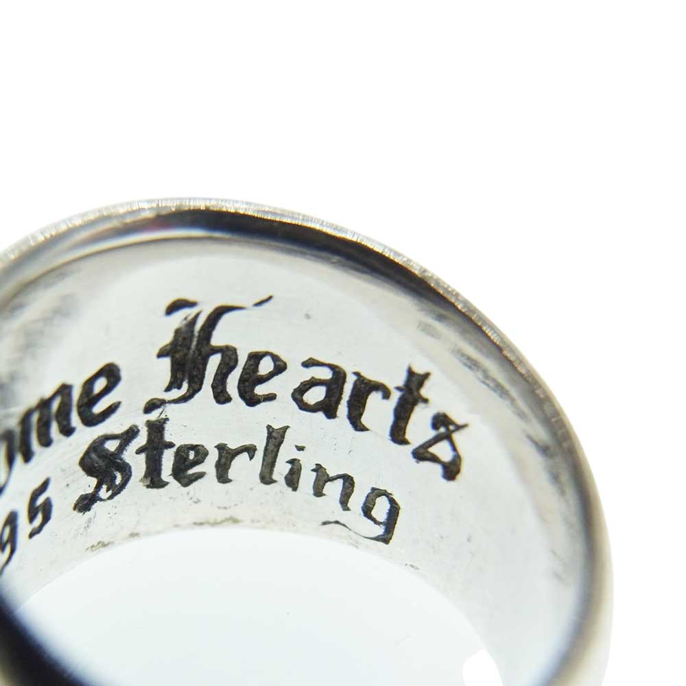 CHROME HEARTS クロムハーツ(原本無) HEART IN BAND ハート イン バンド リング シルバー系 6.5号【中古】