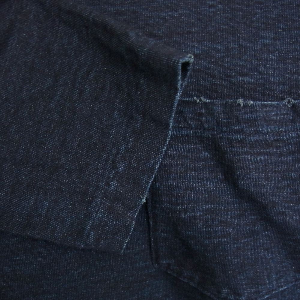 RRL ダブルアールエル インディゴ ロングスリーブ 長袖 カットソー Tシャツ インディゴブルー系 M【中古】