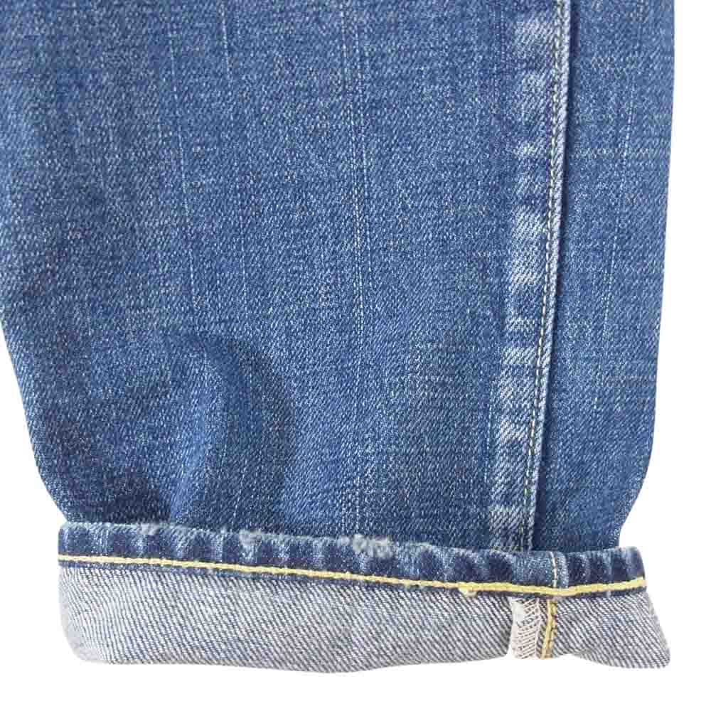 VISVIM ビズビム 0116105005024 SOCIAL SCLPTR 10 DMGD-12 13OZ 藍染め ディアパッチ オリジナル デニム インディゴブルー系 34【美品】【中古】