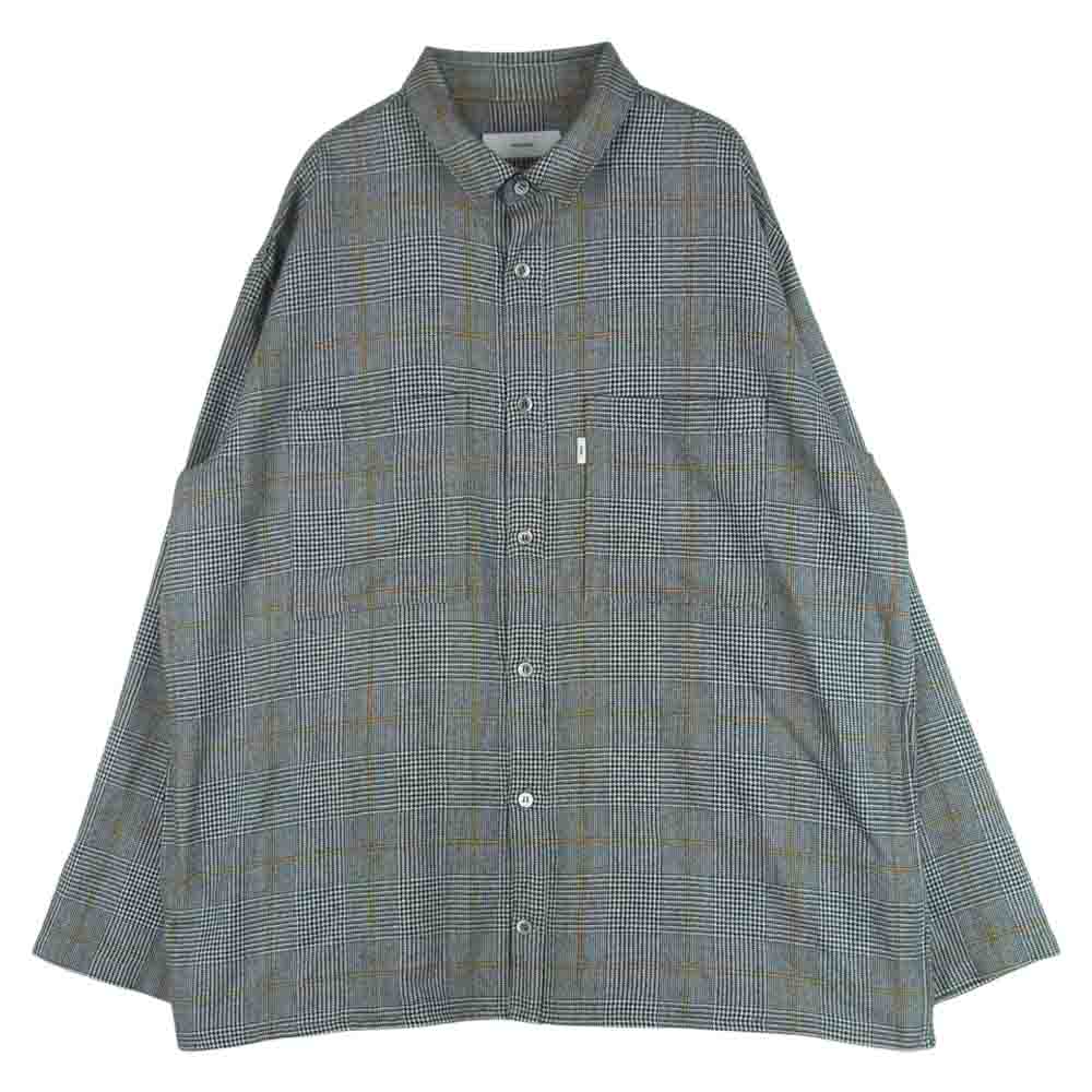 Graphpaper グラフペーパー Glencheck Wool Cook Pants ウールコックパンツ GM184-40507 サイズF グレー　FK Graphpaper WOOL GLENCHECK セットアップブランド PANTS 中古