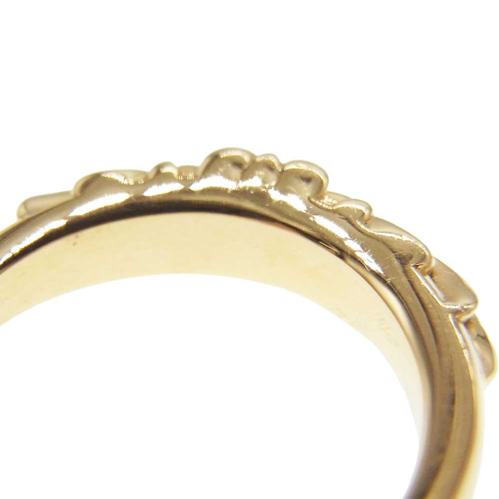 CHROME HEARTS クロムハーツ(原本無) 22K BABYCLSC P/D ベイビークラシック パヴェダイヤ フローラルクロス リング ゴールド系 17号【中古】
