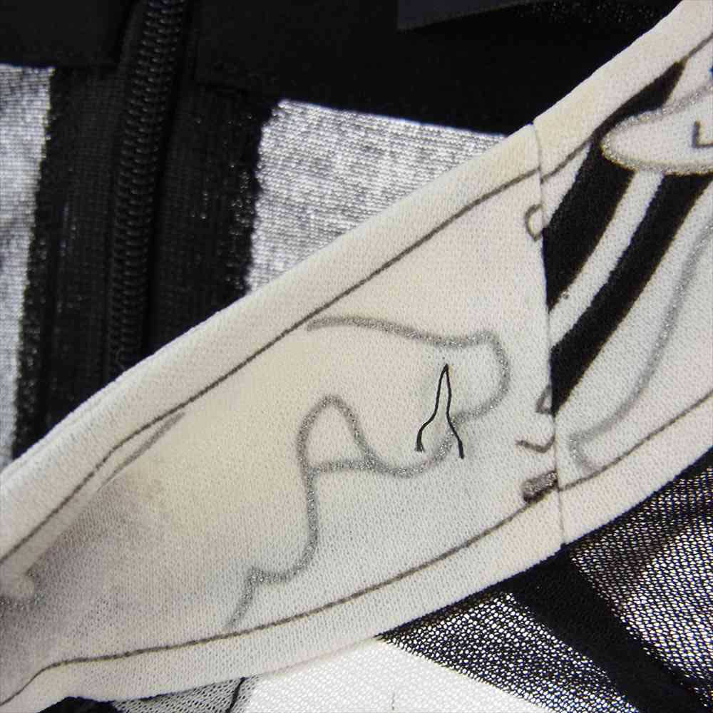 LEONARD レオナール FASHION ファッション 0169509 フラワー総柄 花柄 ボウタイ 長袖 シャツ ブラック系 L【中古】