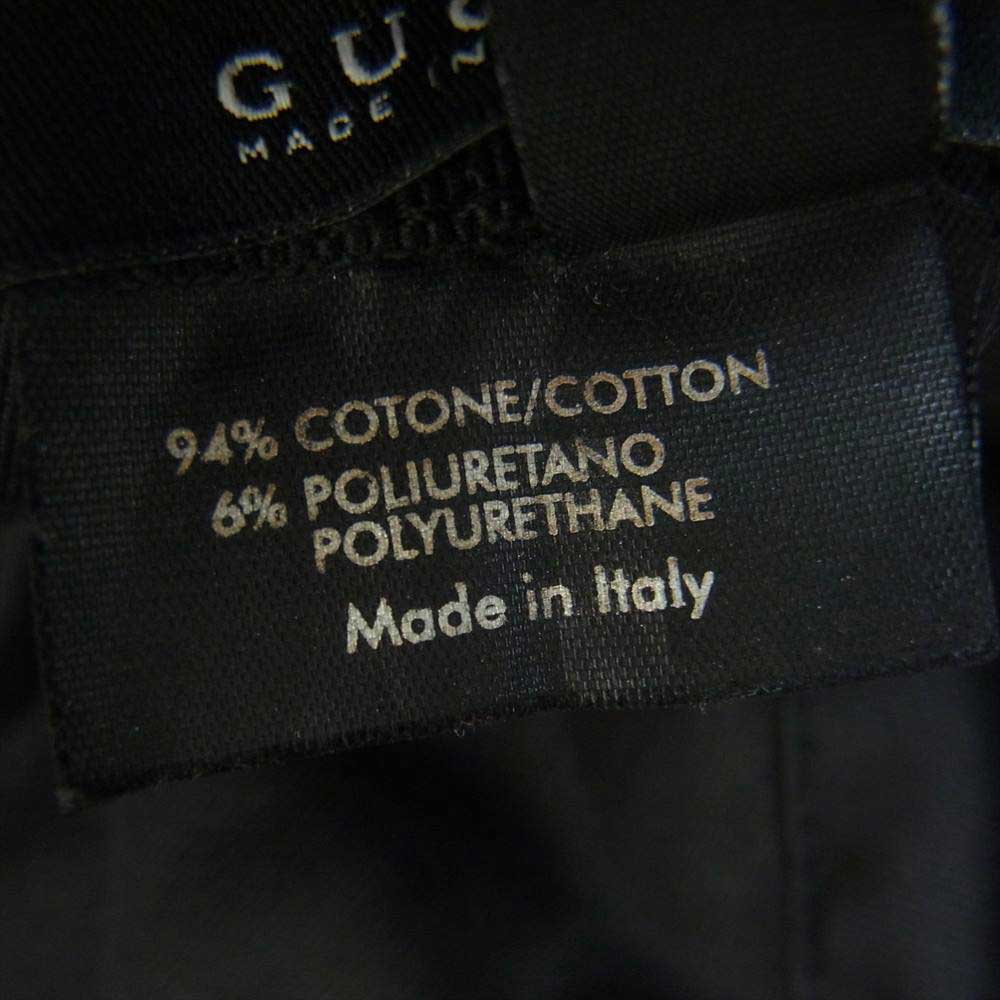 GUCCI グッチ GGキャンバス ジャガード レザーリボン ロゴプレート バケットハット グレー系 XL【中古】