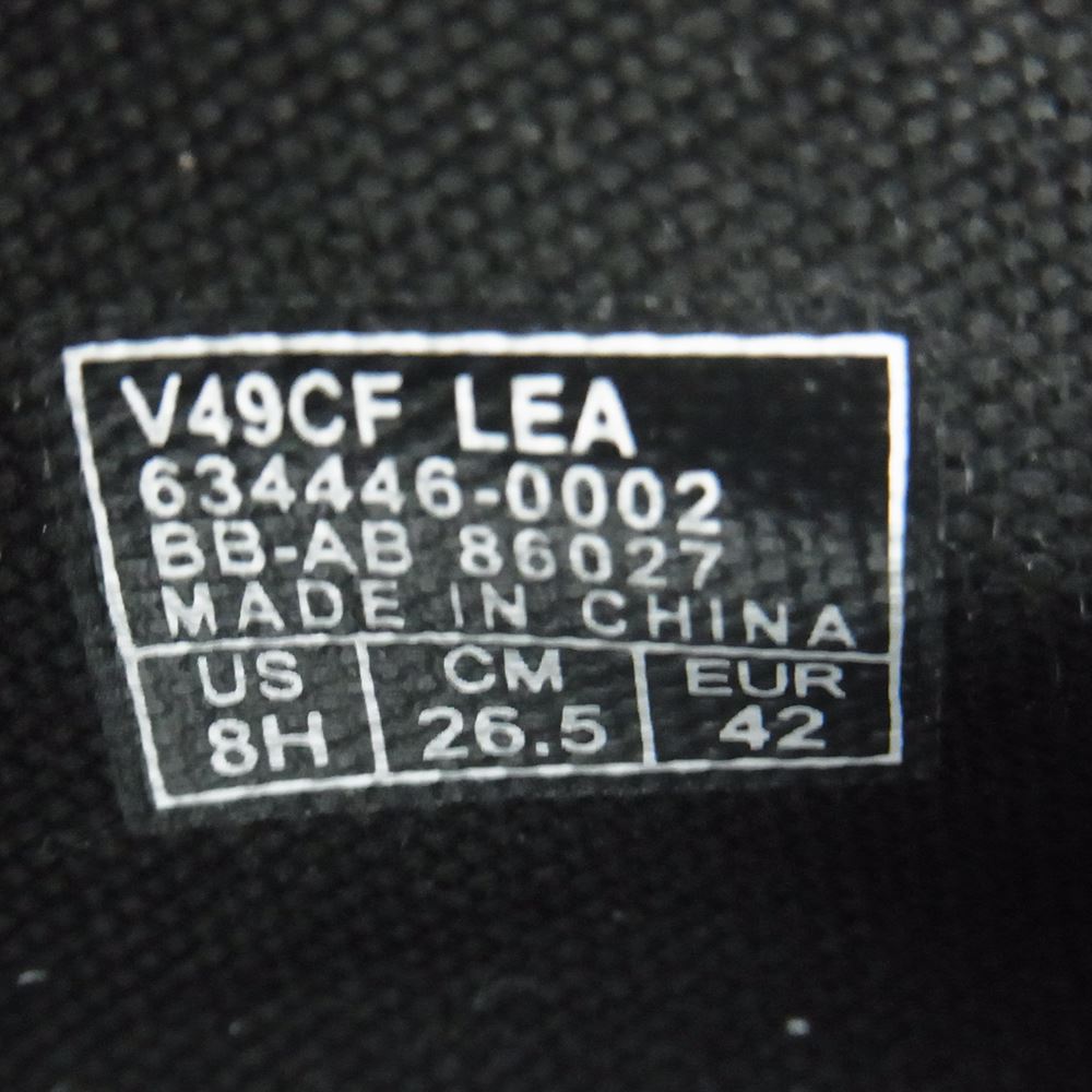 VANS バンズ V49CF CHUKKA LEATHER シボレザー チャッカ スニーカー ダークブラウン系 26.5cm【新古品】【未使用】【中古】