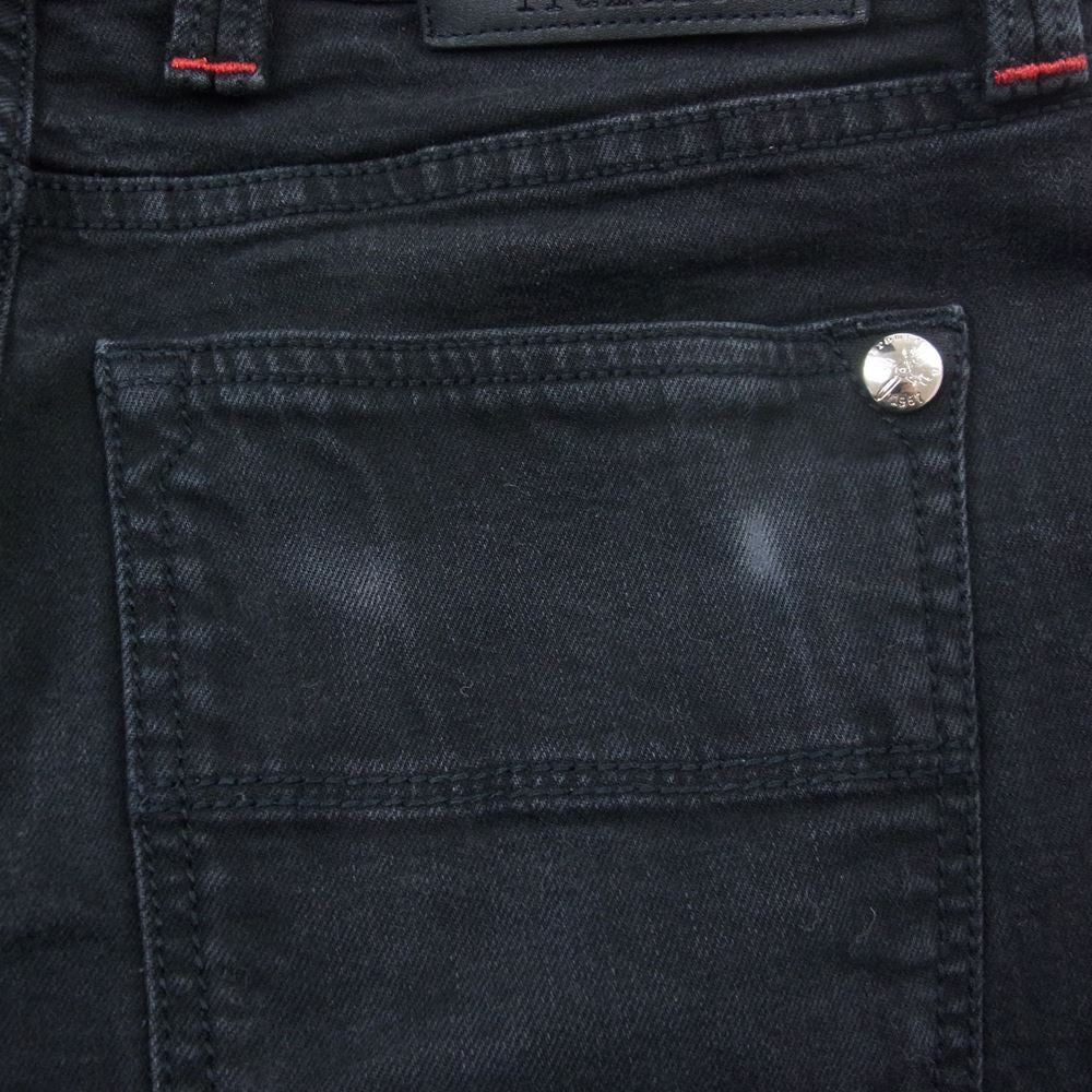 トラマロッサ MICHELANGELO SLIM スーパー ストレッチ ツイルテーパード パンツ ブラック系 29【中古】