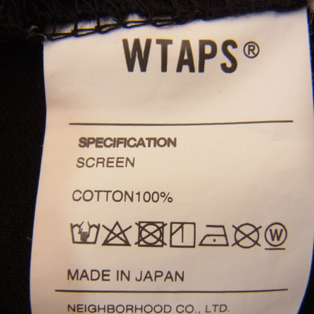 WTAPS ダブルタップス 20AW 202PCDT-ST03S 半袖 TEE Tシャツ ブラック系 2【中古】