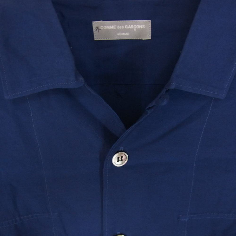 COMME des GARCONS コムデギャルソン　オープンカラーシャツ　紺色