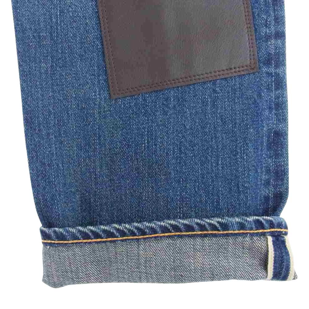 JUNYA WATANABE COMME des GARCONS MAN ジュンヤワタナベコムデギャルソンマン Levi's リーバイス 22AW WJ-P201-051 Wネーム 多素材切替 パッチワーク デニムパンツ ジーンズ インディゴブルー系 S W33L31【新古品】【未使用】【中古】