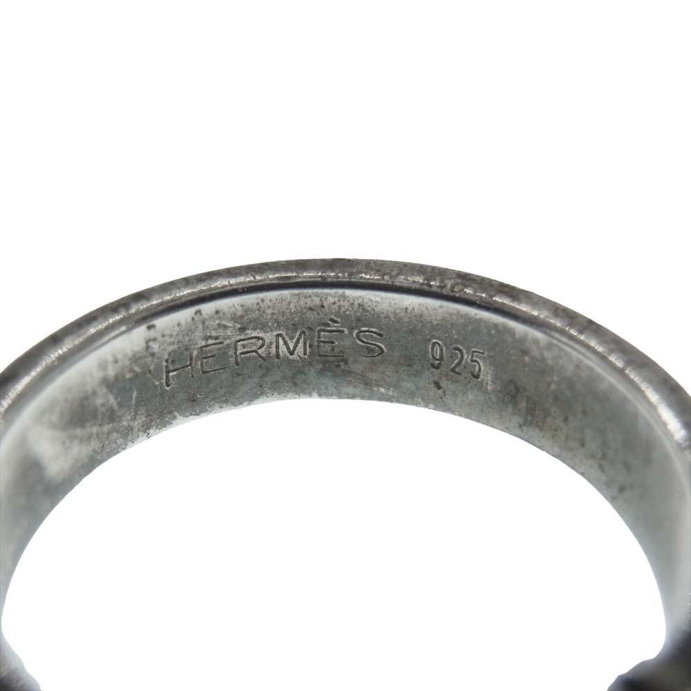 HERMES エルメス サンチュール ベルト リング シルバー系 13号【中古】