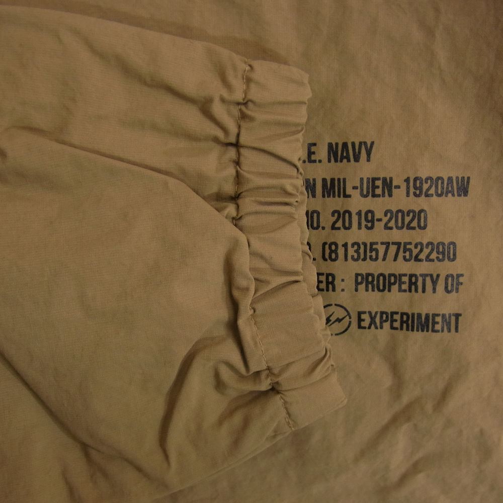 uniform experiment ユニフォームエクスペリメント UE-192001 PULLOVER SMOCK プルオーバー スモック ナイロン ジャケット カーキ系 3【中古】