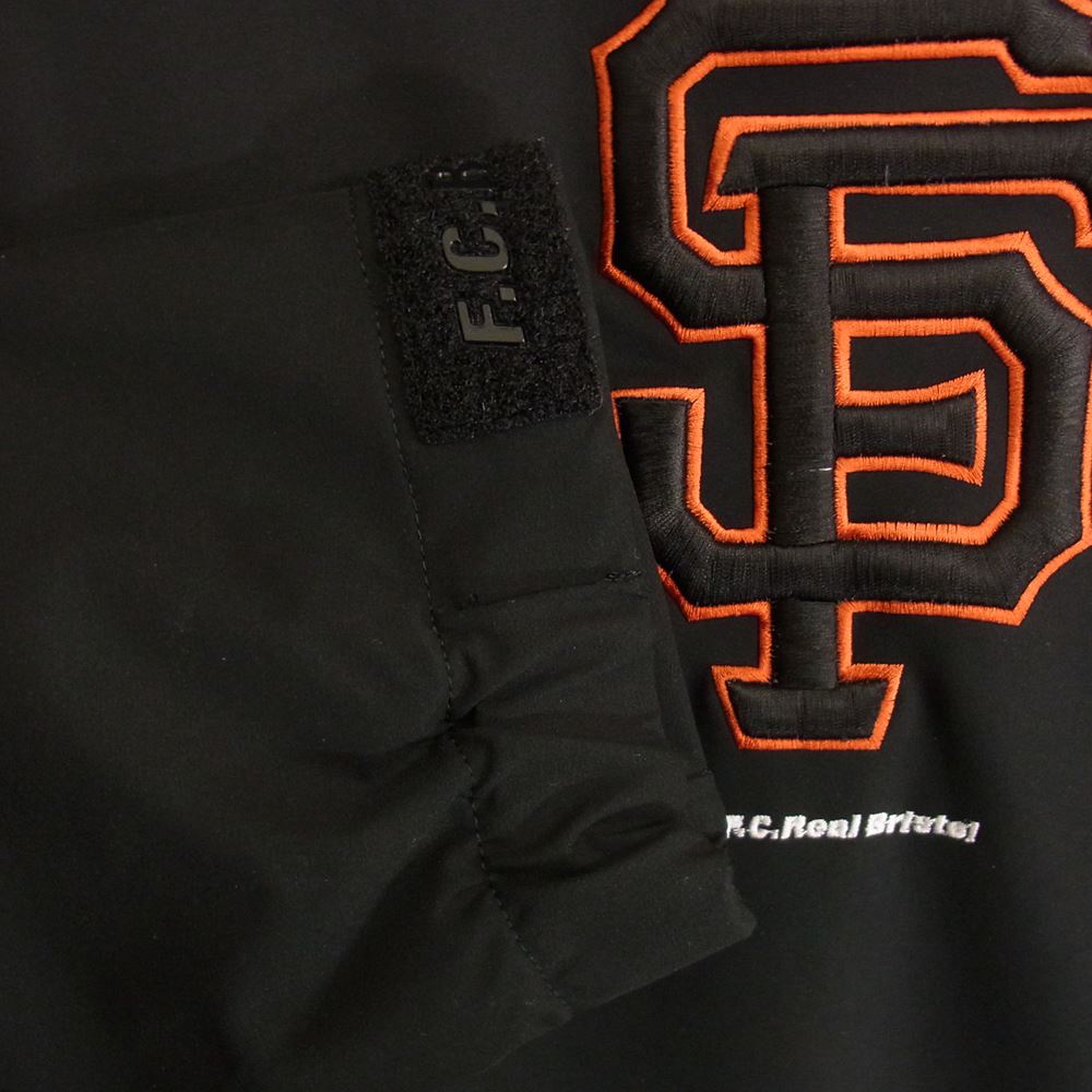F.C.R.B. エフシーアールビー 21AW FCRB-212000 MLB TOUR WARM UP JACKET ジップアップ ナイロン ジャケット ブラック系 XL【美品】【中古】