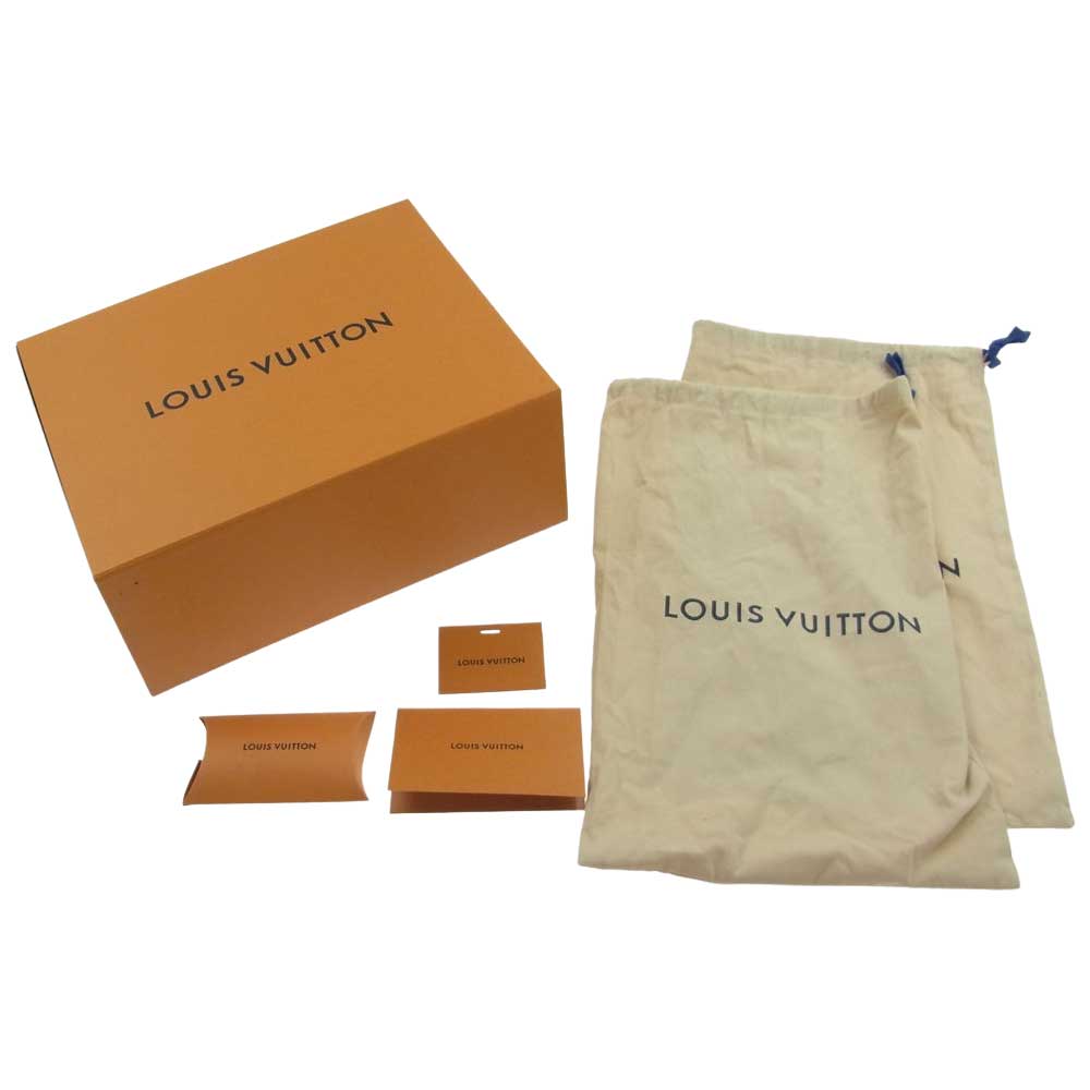 LOUIS VUITTON ルイ・ヴィトン 22SS 1A8VEY ビバリーヒルズライン スニーカー シルバー系 ホワイト系 ライトブルー系 8.2/1【中古】