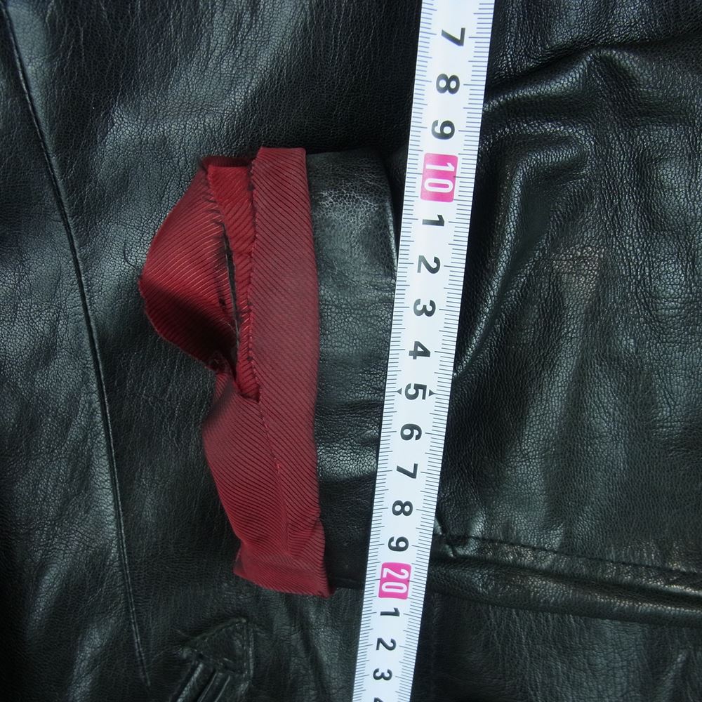 WESTRIDE ウエストライド GOATSKIN LEATHER CYCLE TAILORED JACKET ゴートスキン レザー サイクル テーラード ジャケット ブラック系 38【中古】