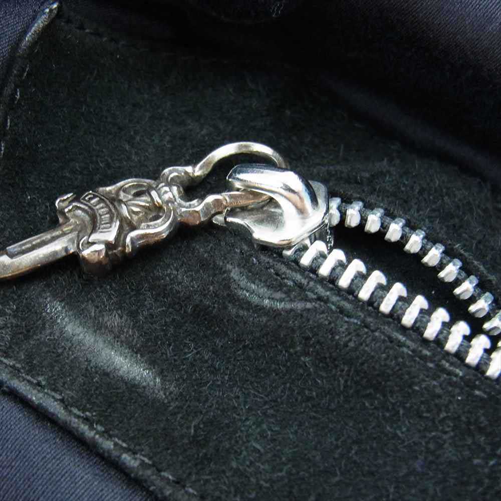 CHROME HEARTS クロムハーツ(原本無) 国内正規品 8B L LNGBCK SUEDE クロスボール ボタン スエード ベスト ブラック系 M【中古】