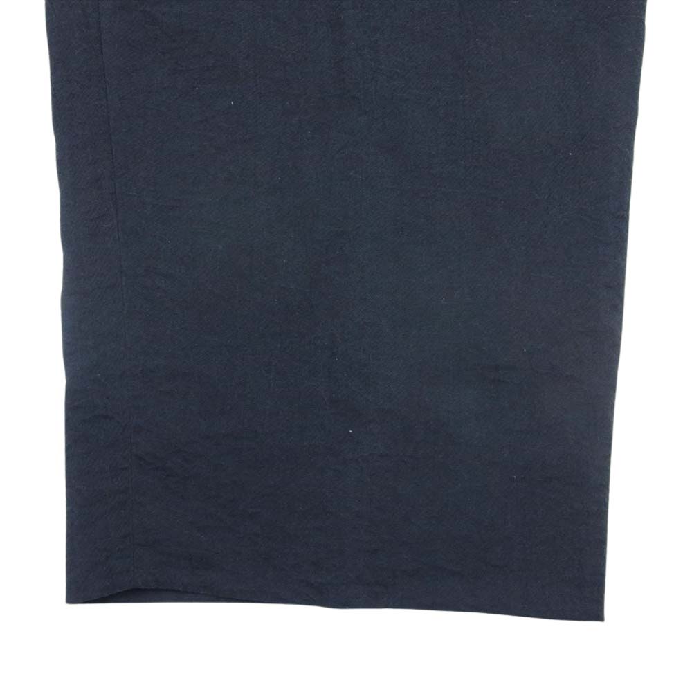 GIORGIO ARMANI ジョルジオアルマーニ 2SGPP0N4 イタリア製 シルク ウエストゴム イージー スラックスパンツ ブラック系 54R【中古】