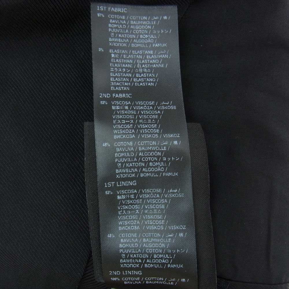 ANN DEMEULEMEESTER アンドゥムルメステール 2201-M-WA01-180-099 SIEN COTTON VEST コットン ロング ベスト ジレ ブラック系 54【美品】【中古】