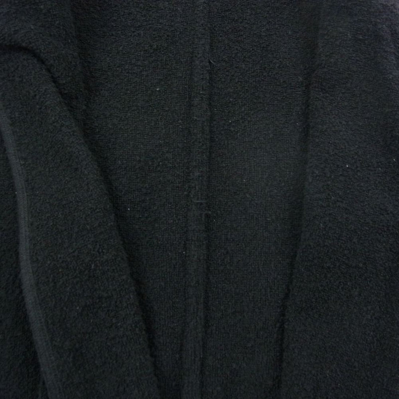 COMOLI コモリ 22SS シルクパイル スモーキングジャケット ブラック V01-01009465センチ袖丈