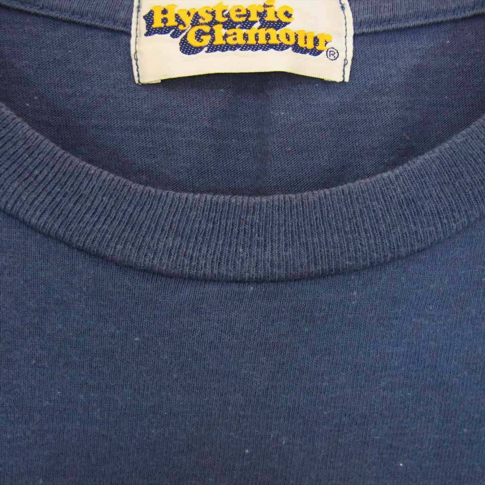 HYSTERIC GLAMOUR ヒステリックグラマー 2CL-1515 13 ロゴ 長袖 Tシャツ ブルー系 FREE【中古】