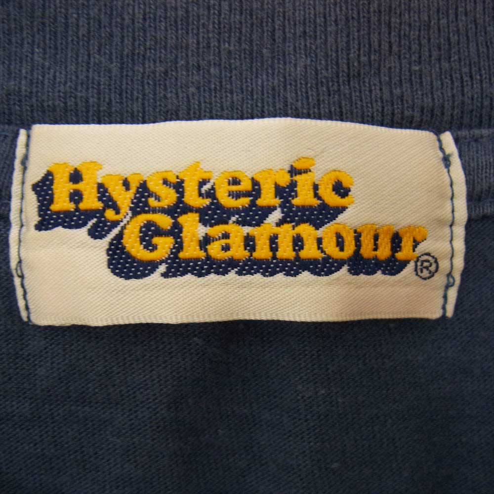 HYSTERIC GLAMOUR ヒステリックグラマー 2CL-1515 13 ロゴ 長袖 Tシャツ ブルー系 FREE【中古】