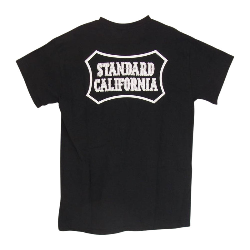 STANDARD CALIFORNIA スタンダードカリフォルニア TSOAB080 VANS バンズ × SD logo Tee  スタンダードカリフォルニア ロゴ 半袖 Tシャツ ブラック系 M【中古】