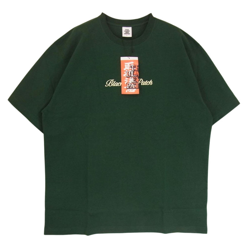 ブラックアイパッチ ロゴ 半袖 Tシャツ グリーン グリーン系 XL【極上美品】【中古】