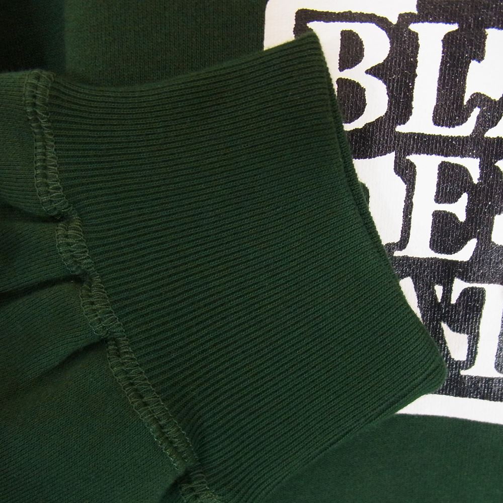 ブラックアイパッチ 21AW BEPFW21TP27 OG LABEL HOODIE レーベル ロゴ フーディー プルオーバ― パーカー グリーン系 M【新古品】【未使用】【中古】
