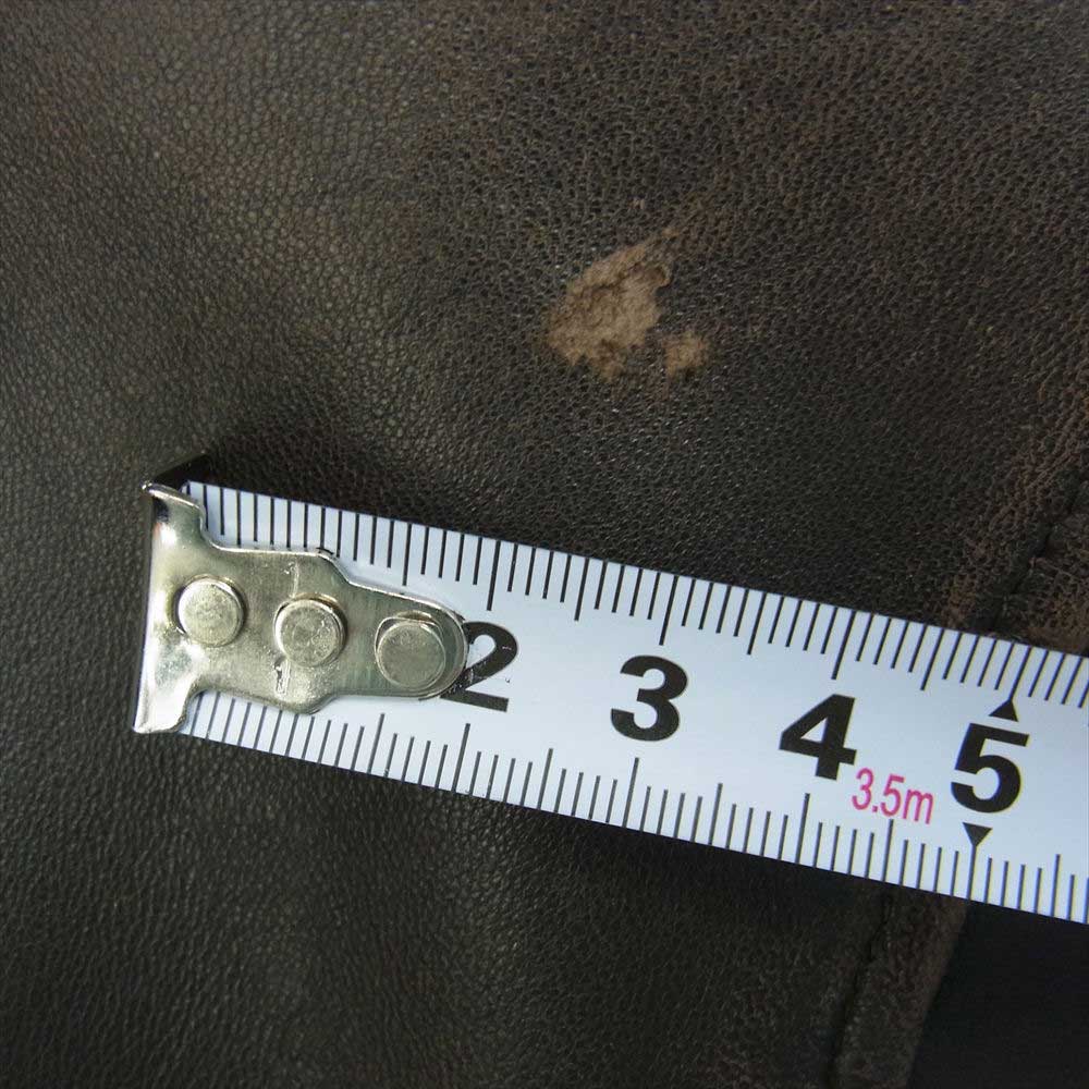 WTAPS ダブルタップス 10AW 102NWDT-JKM02 DAS BOOT ラム レザー ジャケット ブルゾン 羊革 ブラウン系【中古】