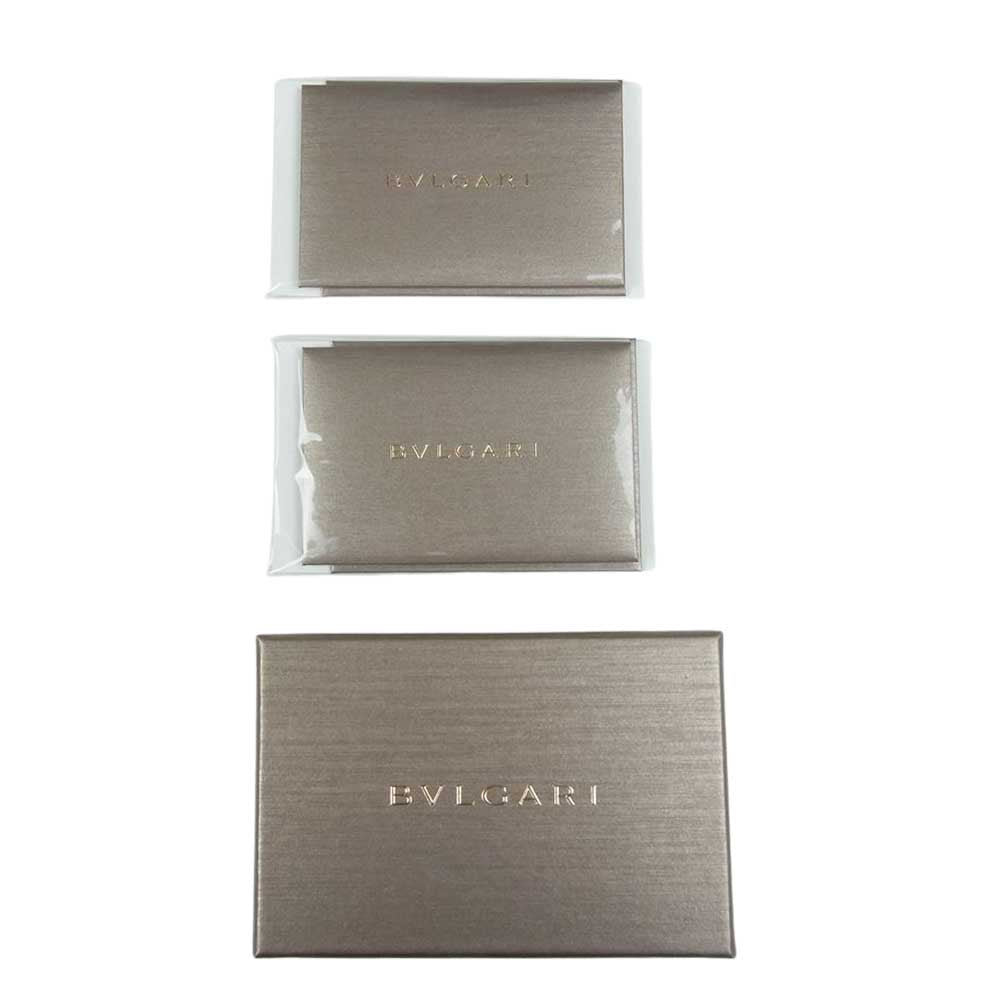 BVLGARI ブルガリ ブルガリブルガリ イタリア製 レザー キーケース ブラウン系【中古】