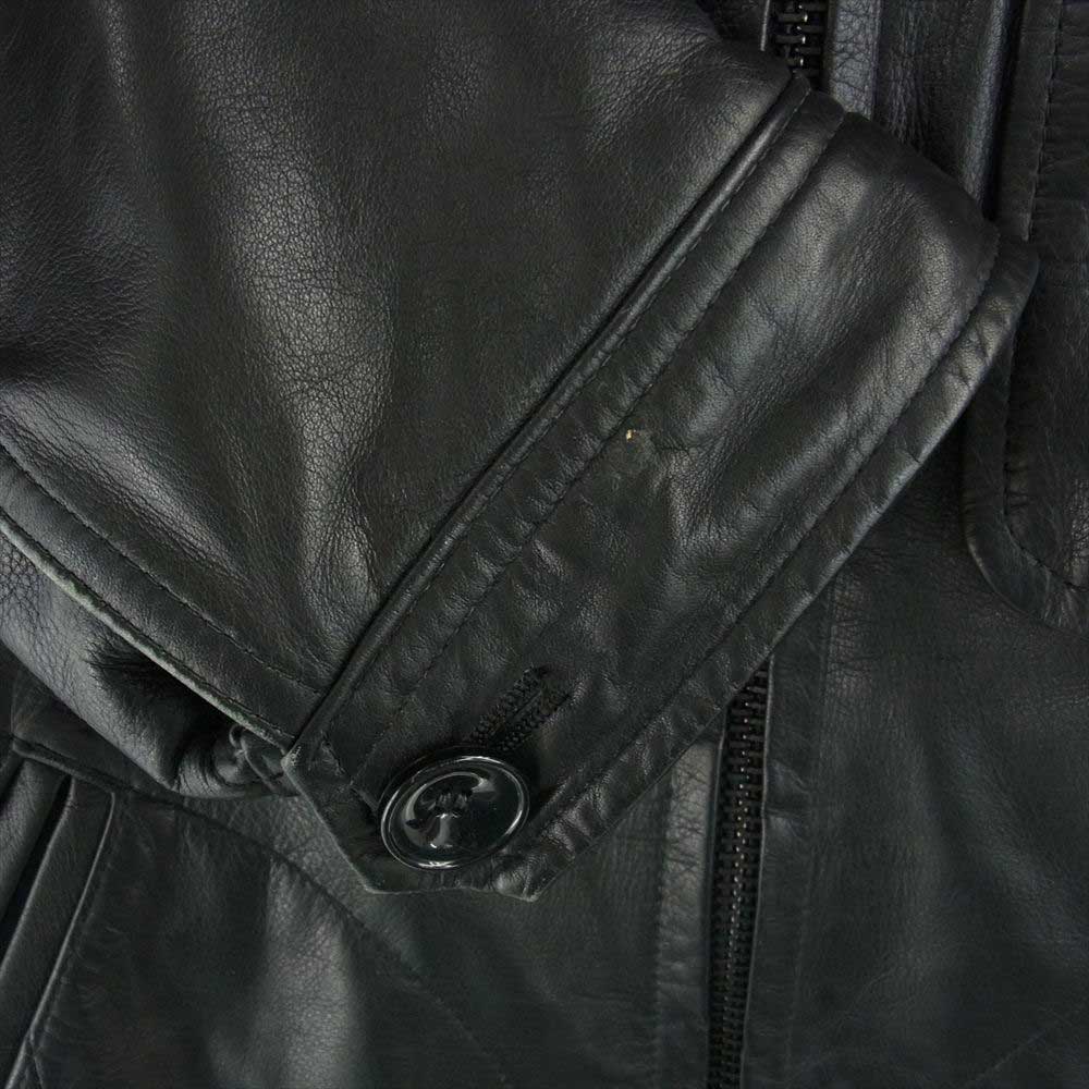nonnative ノンネイティブ TNP-NN-JU2202 RANCHER BLOUSON COW LEATHER カウレザー ランチャーブルゾン 牛革 ブラック系 2【中古】