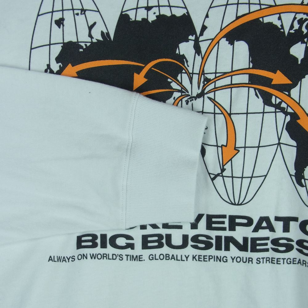 ザブラックアイパッチ 20AW BEPFW20TE09 BIG BUSINESS L/S TEE ビッグ ビジネス ロングスリーブ 長袖 Tシャツ ホワイト系 XL【中古】