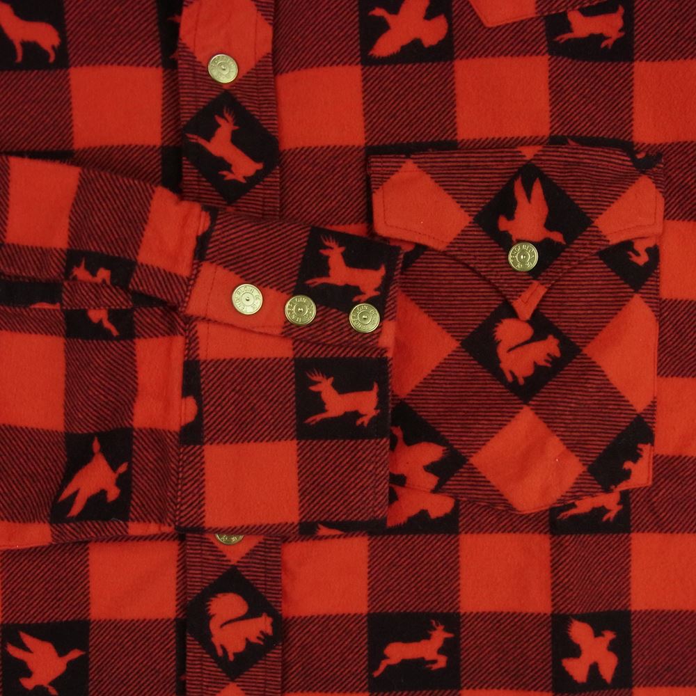 TENDERLOIN テンダーロイン 本店限定 T-PRINT FLANNEL SHT ウィンチェスター フランネル チェック 長袖 シャツ レッド系 ブラック系 S【中古】