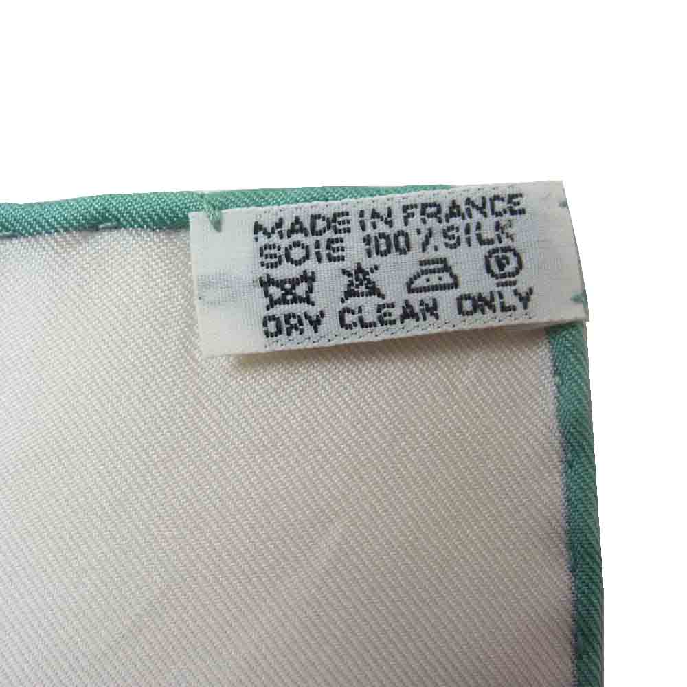 HERMES エルメス フランス製 シルクカレ 90 Regarde Paris パリを眺める スカーフ グリーン系【中古】