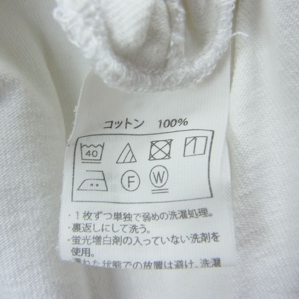 COOTIE クーティー 無地 ポケット クルーネック 半袖 Tシャツ TEE ホワイト系 L【中古】