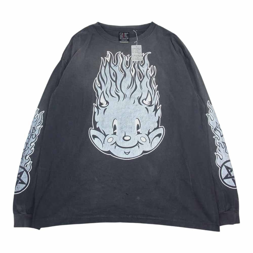 セントマイケル 23SS SM-S23-0000-026 Fire Baby L/S Tee ファイア