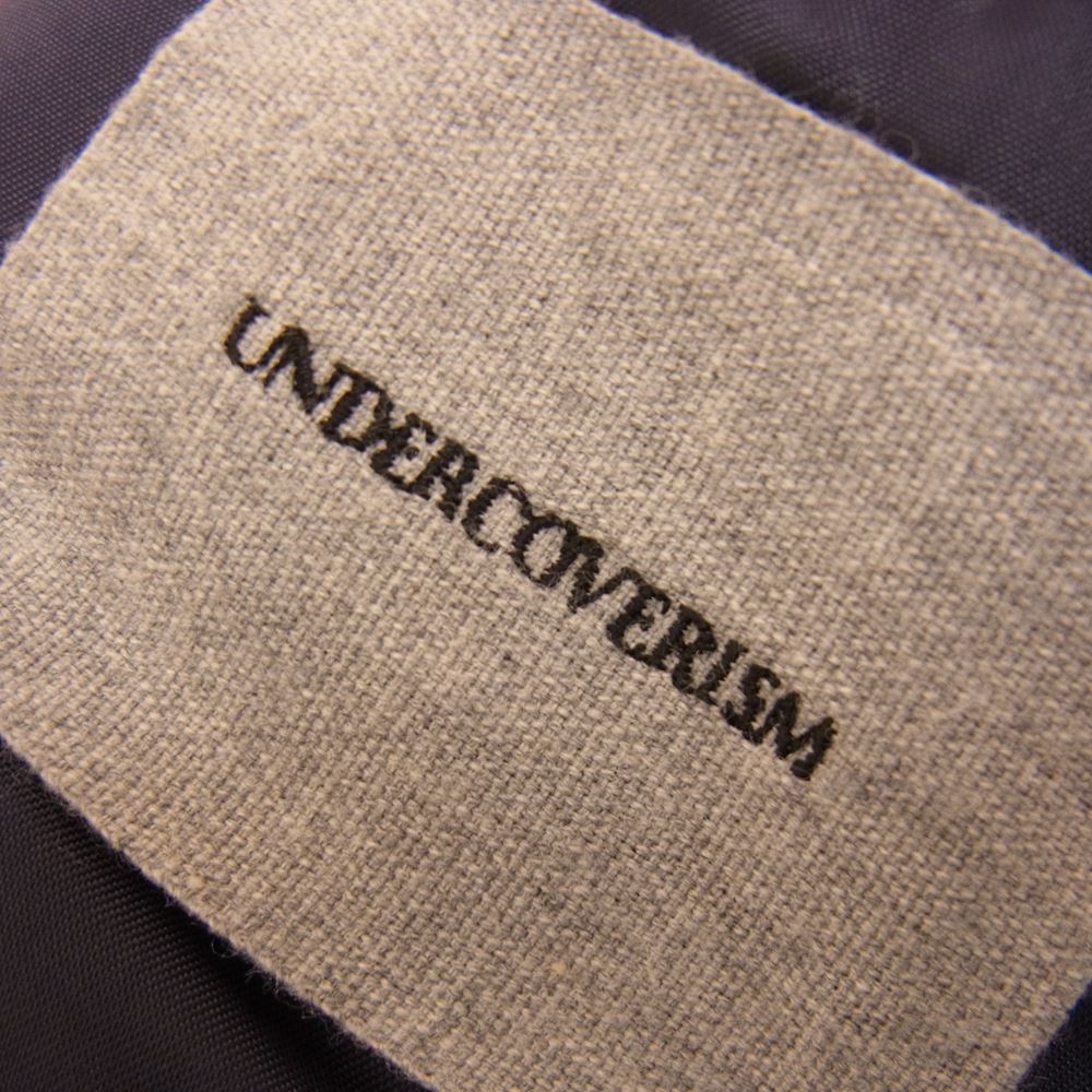 UNDERCOVER アンダーカバー L4105-2 undercoverism アンダーカバイズム 縮絨 ウール テーラード ジャケット ネイビー系 3【中古】