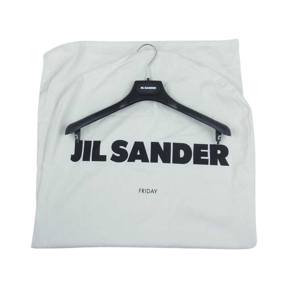 JIL SANDER ジルサンダー HS JM ZI 7121 国内正規品 7 DAYS SHIRTS Friday P.M シルク混レーヨン ロールタブ 長袖 シャツ ブラック系 38/15【美品】【中古】